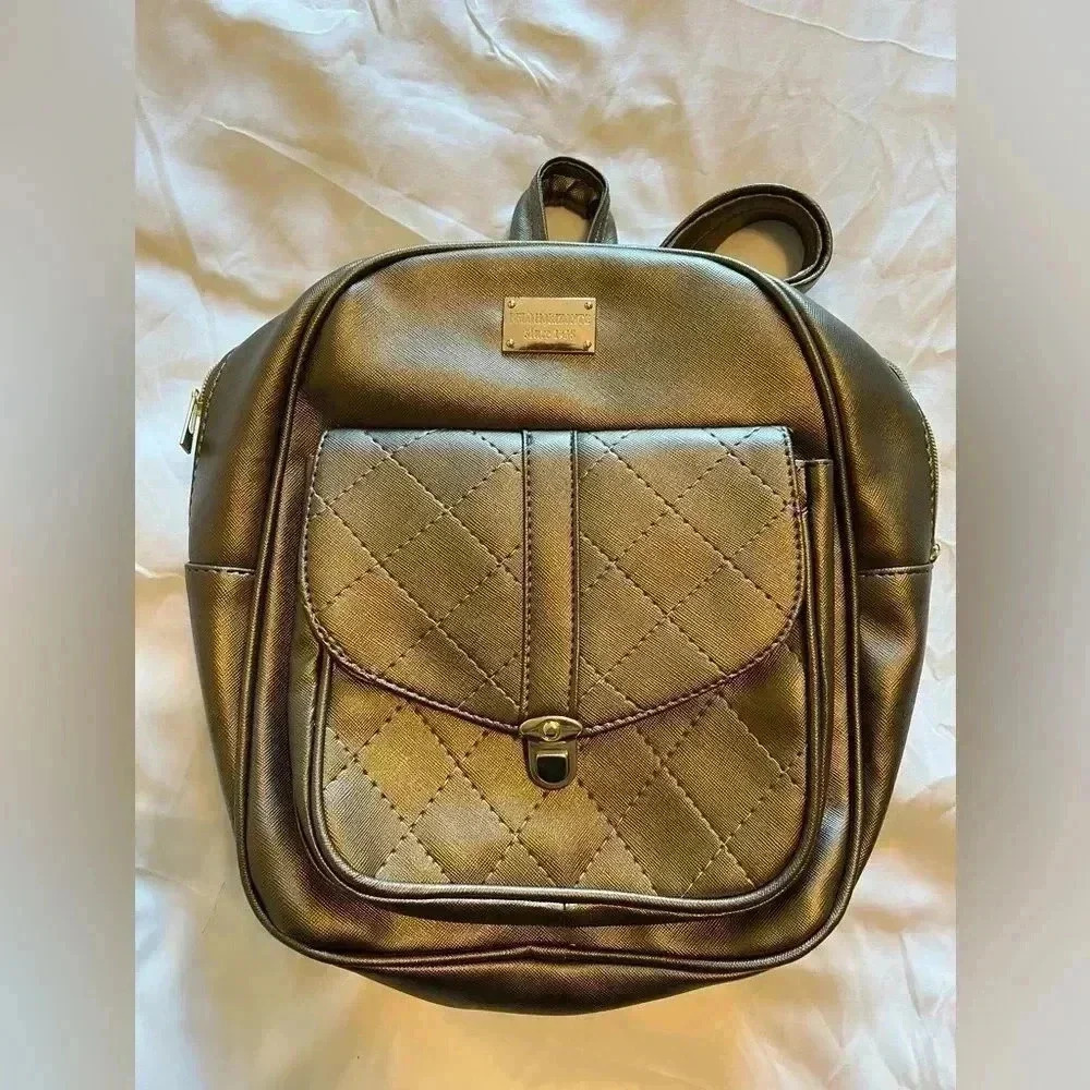 Mini backpack pewter color brand belo horizonte